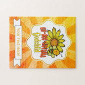 信じられないようなゴッドチャイルドサンフラワーとハチ ジグソーパズル (横)