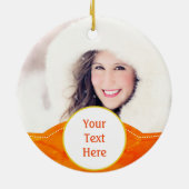 信じられない孫娘ひまわりの花とミツバチ セラミックオーナメント (裏面)