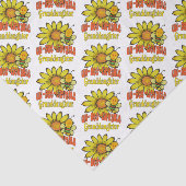 信じられない孫娘ひまわりの花とミツバチ 薄葉紙 (詳細)