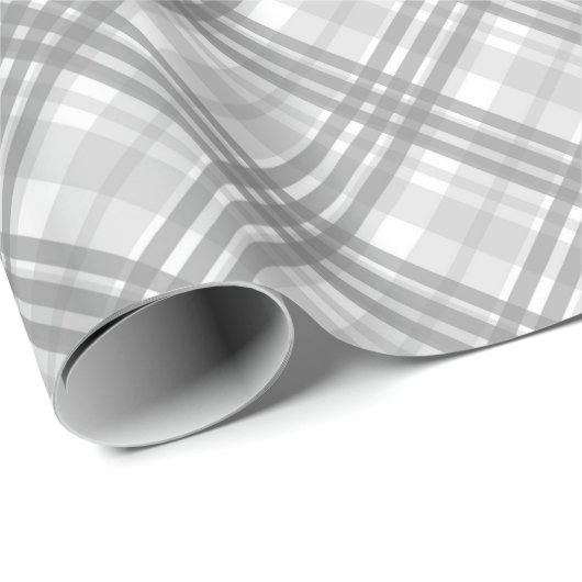信じられない灰色のチェック柄 ラッピングペーパー (ロールコーナー)
