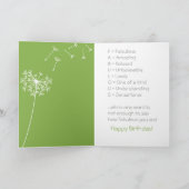 信じられない義理の娘、ひまわりと蜂 カード (内部)