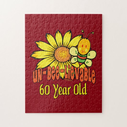 信じられない60番目の誕生日ギフト ジグソーパズル (縦)