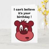 信じられない!あなたの誕生日だ! カード (黄色い花)