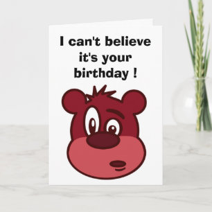 信じられない!あなたの誕生日だ! カード