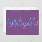 信じられない！はがき ポストカード (正面/裏面)