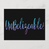 信じられない！はがき ポストカード (正面)