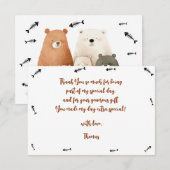 信じられない！子供の誕生日 サンキューカード (正面/裏面)