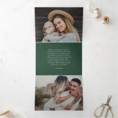 信じるところの写真 三つ折りクリスマスカード (内部)