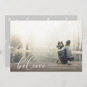 信じるとのホリデーカード シーズンカード (正面/裏面)