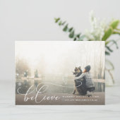 信じるとのホリデーカード シーズンカード (スタンド正面)