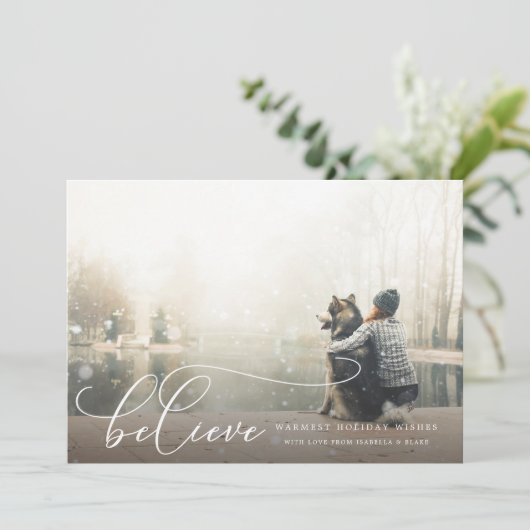 信じるとのホリデーカード シーズンカード (スタンド正面)