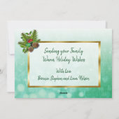 信じるとは、ホリデー クリスマスの写真 シーズンカード (裏面)