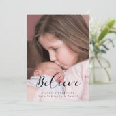 信じると優雅な書道ファミリー写真 シーズンカード (スタンド正面)