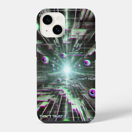 📱「信じるな」Weirdcore スマホケース📱 iPhoneケース (裏面)