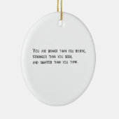 信じるより勇敢です セラミックオーナメント (右)