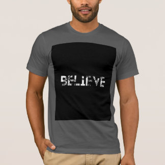 信じるグレーTシャツ Tシャツ