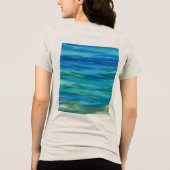 信じる蝶 波 ミニマリスト トライブレンドTシャツ (裏面)