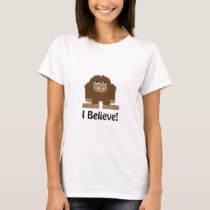 信じる!かわいいビッグフット Tシャツ