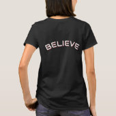 「信じる」インスピレーションの引用 Tシャツ (裏面)