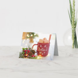 信じる マグカップ, マシュマロ, クリスマスの飾り シーズンカード