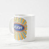 信じる - 信仰を持つ コーヒーマグカップ (正面左)