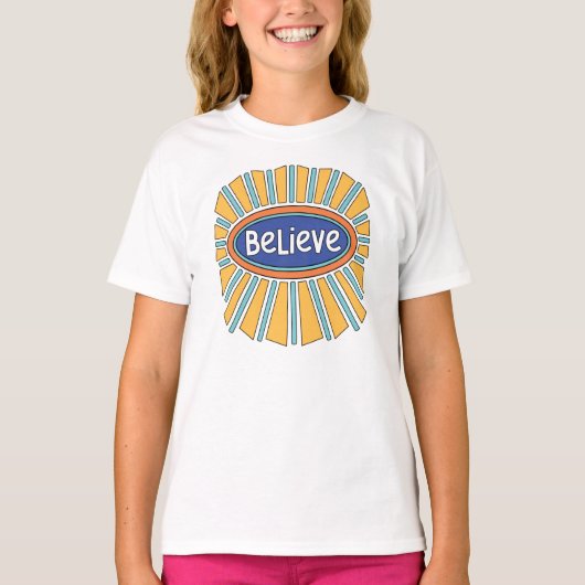 信じる - 信仰を持つ Tシャツ (正面)