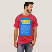 信じるLassoの引用 楽しい Tシャツ (正面フル)