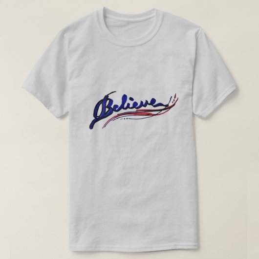 信じろ Tシャツ (デザイン正面)