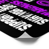 信じアンド戦い線維筋痛 ポスター (角)