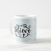 信じイエス コーヒーマグカップ (正面左)