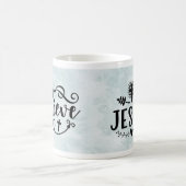 信じイエス コーヒーマグカップ (中央)