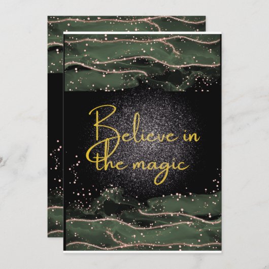 信じインザ魔法ホリデーカード シーズンカード (正面/裏面)