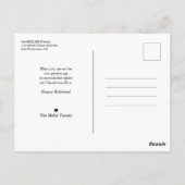 信じインザ魔法ホリデーファミリーフォト ポストカード (裏面)