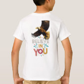 信じインユー威厳のあるグルデザイン Tシャツ (裏面)