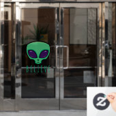 信じエイリアン ウィンドウサイン (オフィスドア)