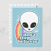 信じエイリアン ポストカード (正面/裏面)