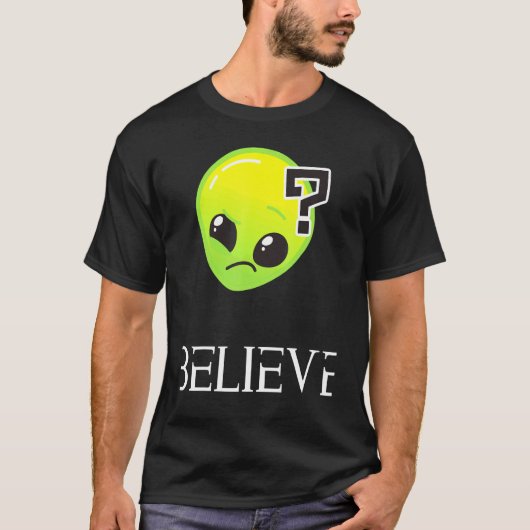 信じエイリアン Tシャツ (正面)