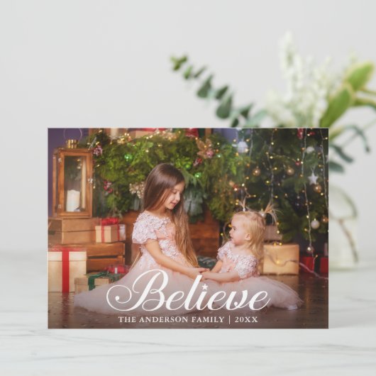 信じエレガント書家の写真 シーズンカード (スタンド正面)