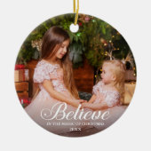 信じエレガント書家の写真 セラミックオーナメント (正面)