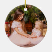 信じエレガント書家の写真 セラミックオーナメント (裏面)