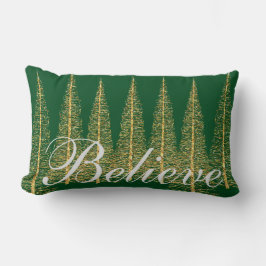 信じオングリーンクリスマスランバー装飾用クッション ランバークッション