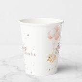 信じカスタム難いピンクの赤ちゃんシャワーのウサギ 紙コップ (右)
