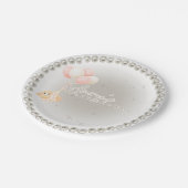 信じカスタム難い赤ちゃんシャワーの中のウサギ ペーパープレート (アングル)