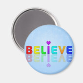 信じカラフル心遣い表現ギフト マグネット (正面/裏面)