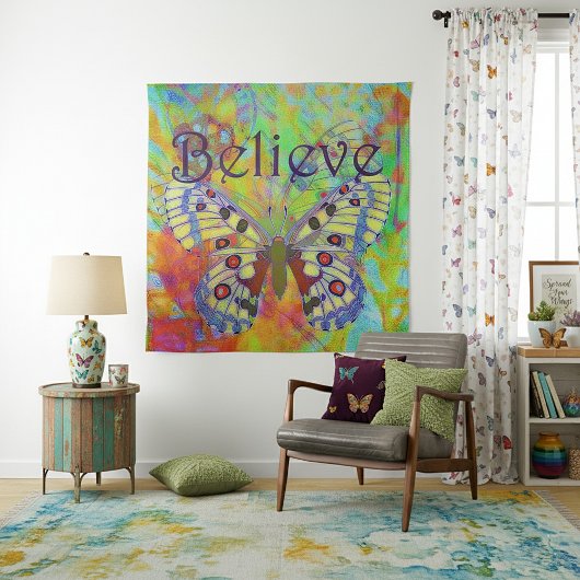 信じカラフル タペストリー