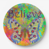信じカラフル ペーパープレート (正面)