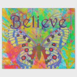 信じカラフル ラッピングペーパー