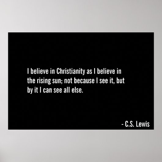 信じキリスト ポスター (正面)