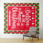 信じクリスマスの魔法でアーガイル タペストリー (インサイチュ(横))