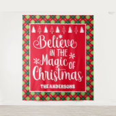 信じクリスマスの魔法でアーガイル タペストリー (正面)